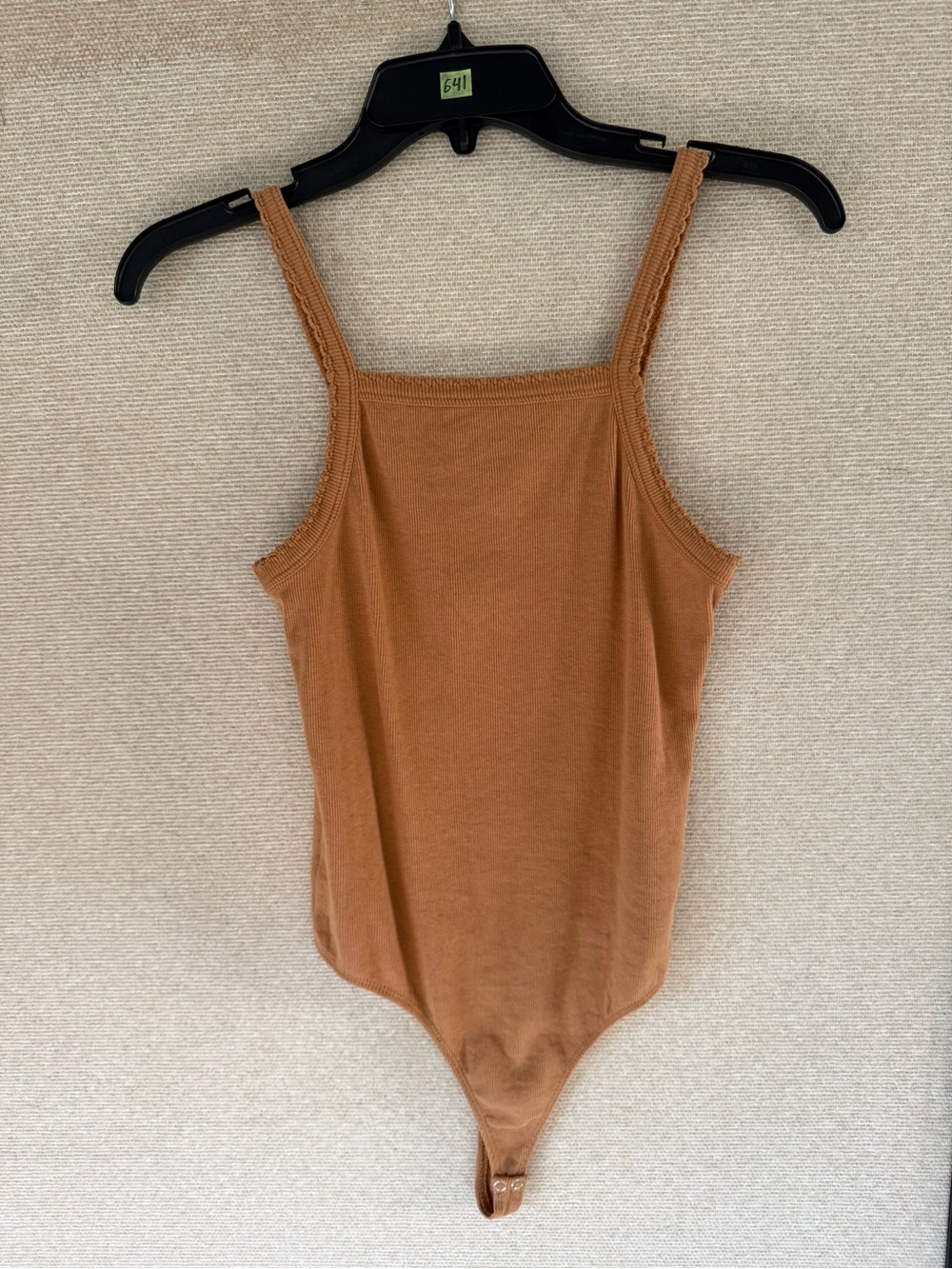 bp Brown Ribbed Sleeveless Kids One-Piece Bodysuit